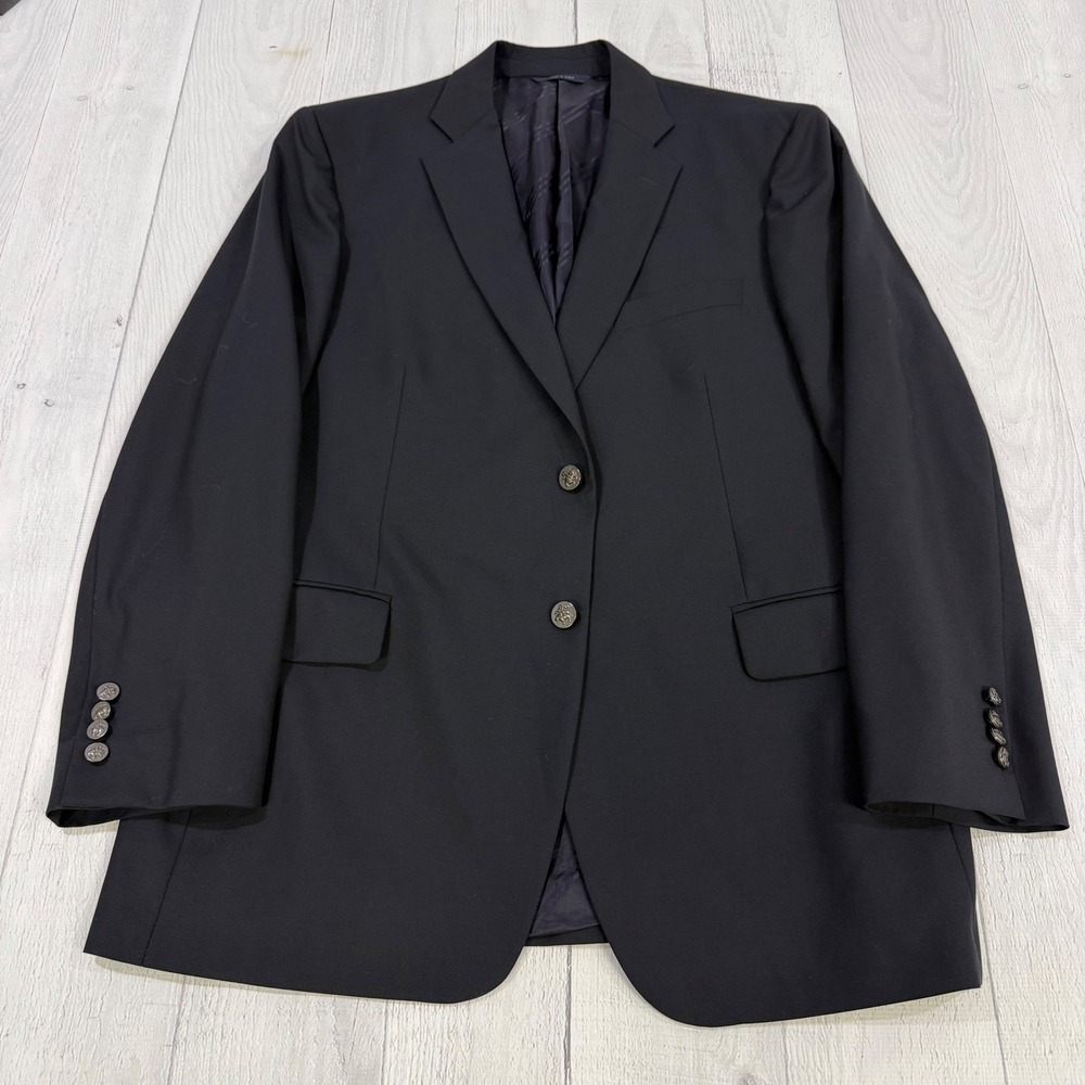 Brooks Brothers 1818 Madison Blazer 43R Loro‎ Piana Wool Navy Blue Made in Italy